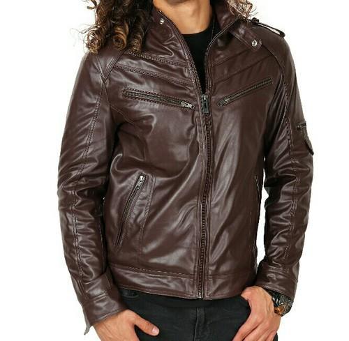 PU Leather Jacket for Men