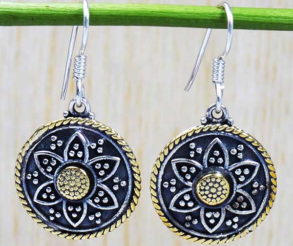 Real 925 Silver And Brass Wholesale Earrings Jewelry