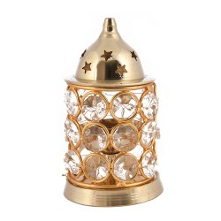 Brass Crystal Akhand Diya