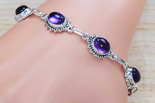 Amethyst 925 Silver Earring