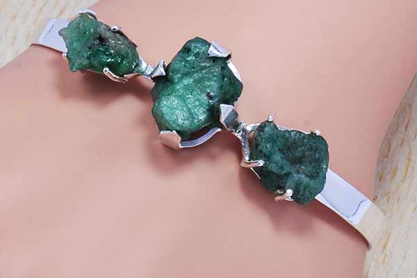 Emerald 925 Silver Earring