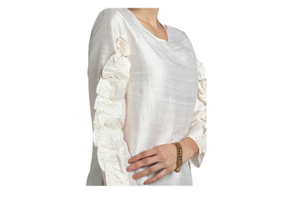 Silk Blouse with Sleeve