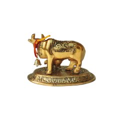 Brass Cow Statue