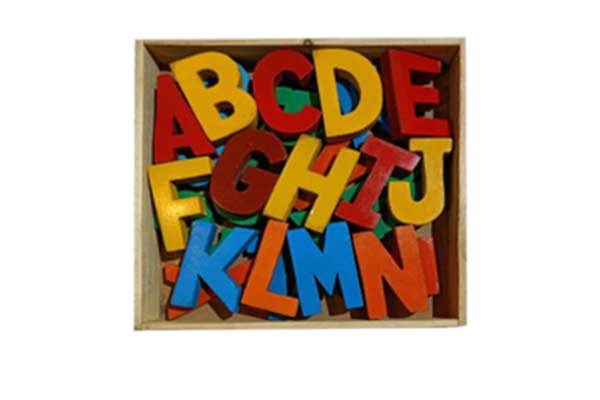 Wooden Natural And Coloured A to Z