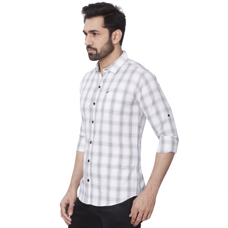 Kaprido Soft Smart Checks Men`s Shirt