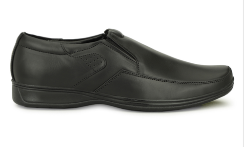 Mens Black Slip On Leather Shoes