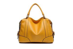 Yellow Ladies Leather Handbag